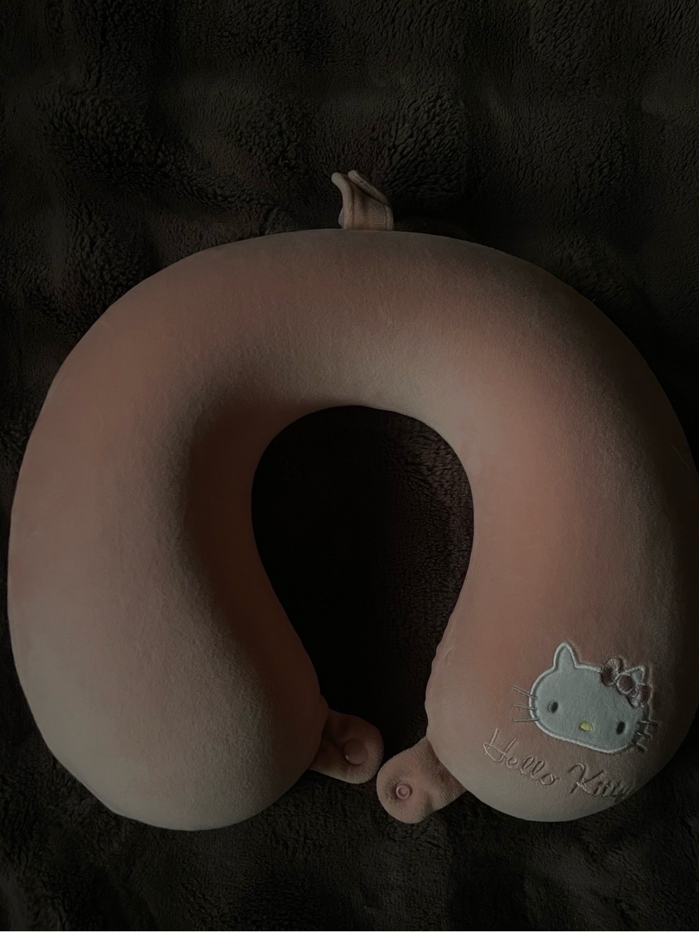 Hello Kitty Blush Pink U-Shaped Travel Neck Pillow